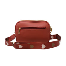 Load image into Gallery viewer, Hearts Patterns Crossbody Camera Bag - Orange