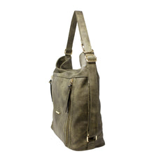 Load image into Gallery viewer, Zipped Details Tote - Olive Green