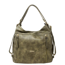 Load image into Gallery viewer, Zipped Details Tote - Olive Green